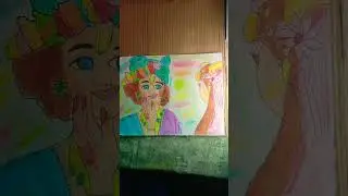 Krishnaji and Radhaji holi#drawing #viral #trending #short#vayuart