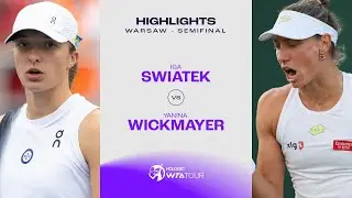Iga Swiatek vs. Yanina Wickmayer | 2023 Warsaw Semifinal | WTA Match Highlights
