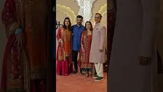Vidhu Vinod Chopra with family for Anant Radhika Wedding
