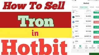 How To Sell Tron In Hotbit ! Hotbit में Tron कैसे Sell करें?