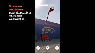 Visualisez vos machines en 3D gr&acirc;ce &agrave; la r&eacute;alit&eacute;e augment&eacute;e sur l'app My Riwal Rental