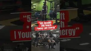 555 lb Deadlift & 360 lb Bench &mdash; raw training day vlog 🦁🔥