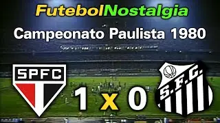 São Paulo 1 x 0 Santos - 19-11-1980 ( Final do Campeonato Paulista )