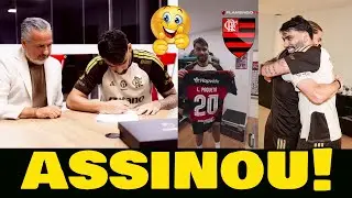 LUCAS PAQUET&Aacute; ASSINA CONTRATO COM FLAMENGO POR CINCO ANOS!