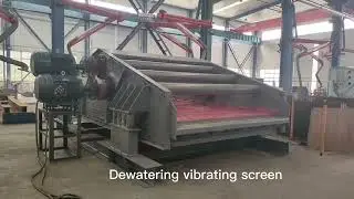 Sand slurry tailings filter dewatering virbating sieve with Polyurethane sieve #dewateringsieve