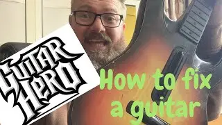 Как починить рычаг управления и другие детали Guitar Hero