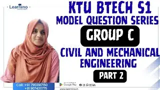 S1 Introduction to Civil and Mechanical Engineering Model question paper PART 2