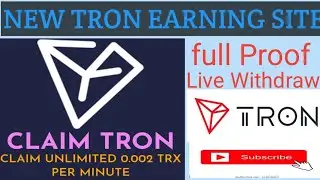 ClaimTron.xyz Earning Site|Live Withdraw Payment Proof|instant Withdraw Full Review Step By Step