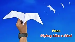 bird plane, like a bird, paper plane, notebook flying paper plane, how to make paper bird plane