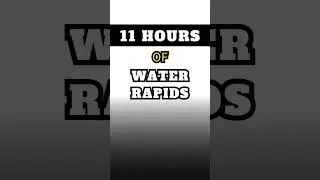 🌊WATER RAPIDS ⬜WHITE SCREEN 🌲Nature Sounds ⏳11 Hours