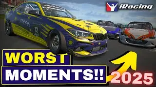Топ-10 ХУДШИХ моментов в iRacing в 2025 году!!!