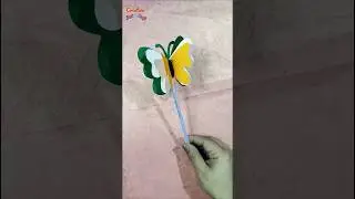 Republic Day take away for kids | tri-colour butterfly craft ideas #shorts  @CreativeArtCraft84