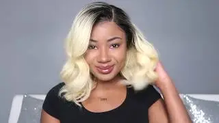 🔥  1B/Blonde Bob Wig Installed Look | XOXO SHEBA Ft Celie Hair