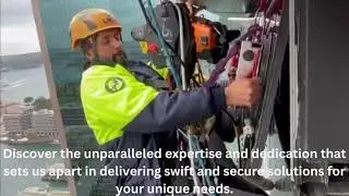 Rope Access High Rise Window Cleaning Sydney: Watch Our Experts in Action!