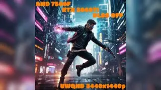 AMD RYZEN 7500F/RTX 5060Ti 8 gb Лучший Бюджетный игровой ПК тест UWQHD Cyberpunk 2077 #amd #pcbuild