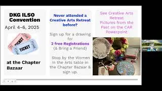 Watch this podcast as Christine Hobbs tells us what Women in the Arts has planned for April 4-6.
