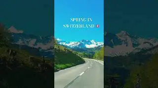 SPRING MAGIC IN SWITZERLAND🇨🇭Snowy Peaks,Breathtaking View of JUNGFRAU#switzerland#jungfrau#spring