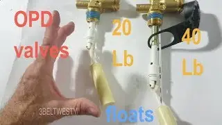LP PROPANE cylinders have differnet sizes OPD Valves