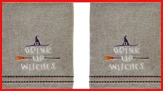 SKL Home by Saturday Knight Ltd. Drink Up Witches Hand Towel Set, Gray