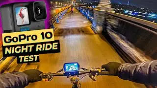 GoPro HERO 10 BLACK, NIGHT TEST, RIDE KUGOO G2 PRO #GoPro10 #KugooG2Pro #TestGoPro10