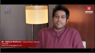 Mr Abhiraj Malhotra, CEO & Founder, SchoolPad| Chitkara Alumni