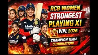 RCB Women Strongest Playing XI 💥 | WPL 2026 | Champion Team Combination 🔴⚫