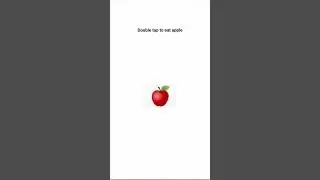 double tap on apple 🍎 to eat . #edit