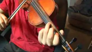 Violin A Harmonic Minor Scale: 4th Scale Degree