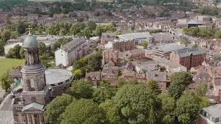 Shrewsbury view and Saint Chad's Church