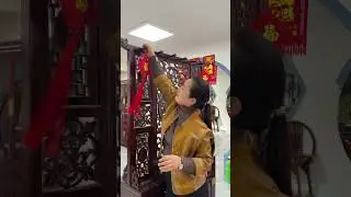 Luxury Double-Sided Fu Screen Clothes Rack | Traditional Design | Solid Wood