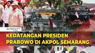 Prabowo Disambut Polisi Berkuda hingga Arak-Arakan Naik Rantis di Akpol