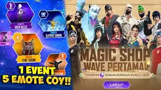 UPDATE BUNDLE MAGIC CUBE !! Bocoran Event 5 Emote Old Sekaligus & Event Magic Shop Wave Pertama FF