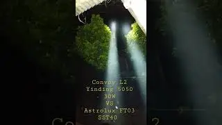 Convoy L2 (Yinding 5050 30W) VS Astrolux FTO3 (SST40) Test Beamshot