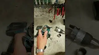 How to repair a Makita DHP458 with a burnt out motor.