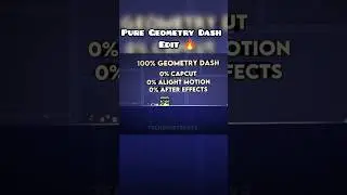 Pure Geometry Dash Edit 🔥 #geometrydash