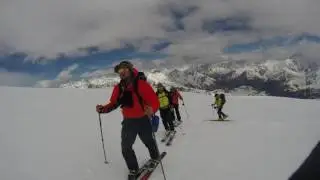 Ski-touring in the Caucasus (slopes of Elbrus)