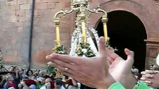 la despedida de la Virgen de Cortes con su Hijo