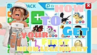 HOW TO GET YOUR FIRST NEON LEGENDARY IN ADOPT ME!!! || Gamingwnay |𝙏𝙖𝙜𝙨#viral #adoptme #rich #howto