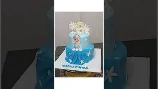 Frozen Elsa theme Cake tutorial..!! #shortvideo #trending #ytshorts