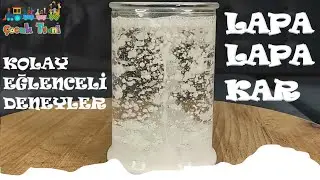 Eğlenceli Kolay Deney, Kavanozda Lapa Lapa Kar Yağdırdık
