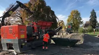 Recycling von Betonabbruch