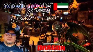 DUBAI WALK TOUR INSIDE HOW TO TRAIN YOUR DRAGON THEME PARK 🐉 | Motiongate 4K Cinematic Experience ✨