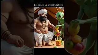 😱 Farmer Kishan & Chubby Panda Catch an Alien! 👽 |#shorts#viral#animation#yt#shorts #viral#animation