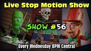 Live Stop Motion Podcast #56 Trick Eye Films, Free Sound FX, Bend-D's Armatures, 