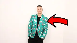 COOFANDY Men's Christmas Blazer Halloween Sport Coat One Button Christmas Suit Jacket