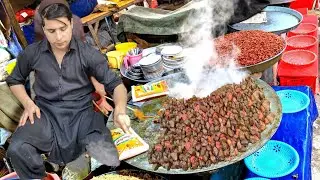 TAWA KALEJI RECIPE | Big Liver Frying | Afghan Food Kaleji Recipe | Peshawari Kaleji Recipe 