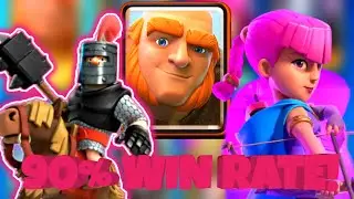 +2000 TROPHIES WITH THE NEW VERSION OF GIANT DOUBLE PRINCE! (TOP 500) - CLASH ROYALE