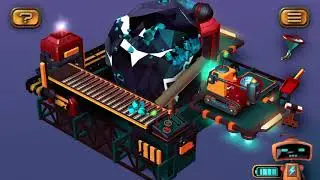 Tiny Robots Recharged. Level 11 - Big Shiny Rock. 3 Stars Walkthrough.
