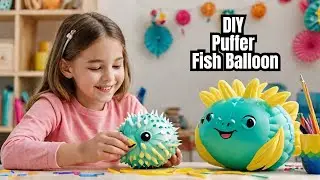 DIY Puffer Fish Balloon: Creative Kids Craft 🎈| Fun Experiment: Making a Puffer Fish Balloon 🐡