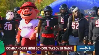 Washington Commanders take over H.D. Woodson homecoming football game